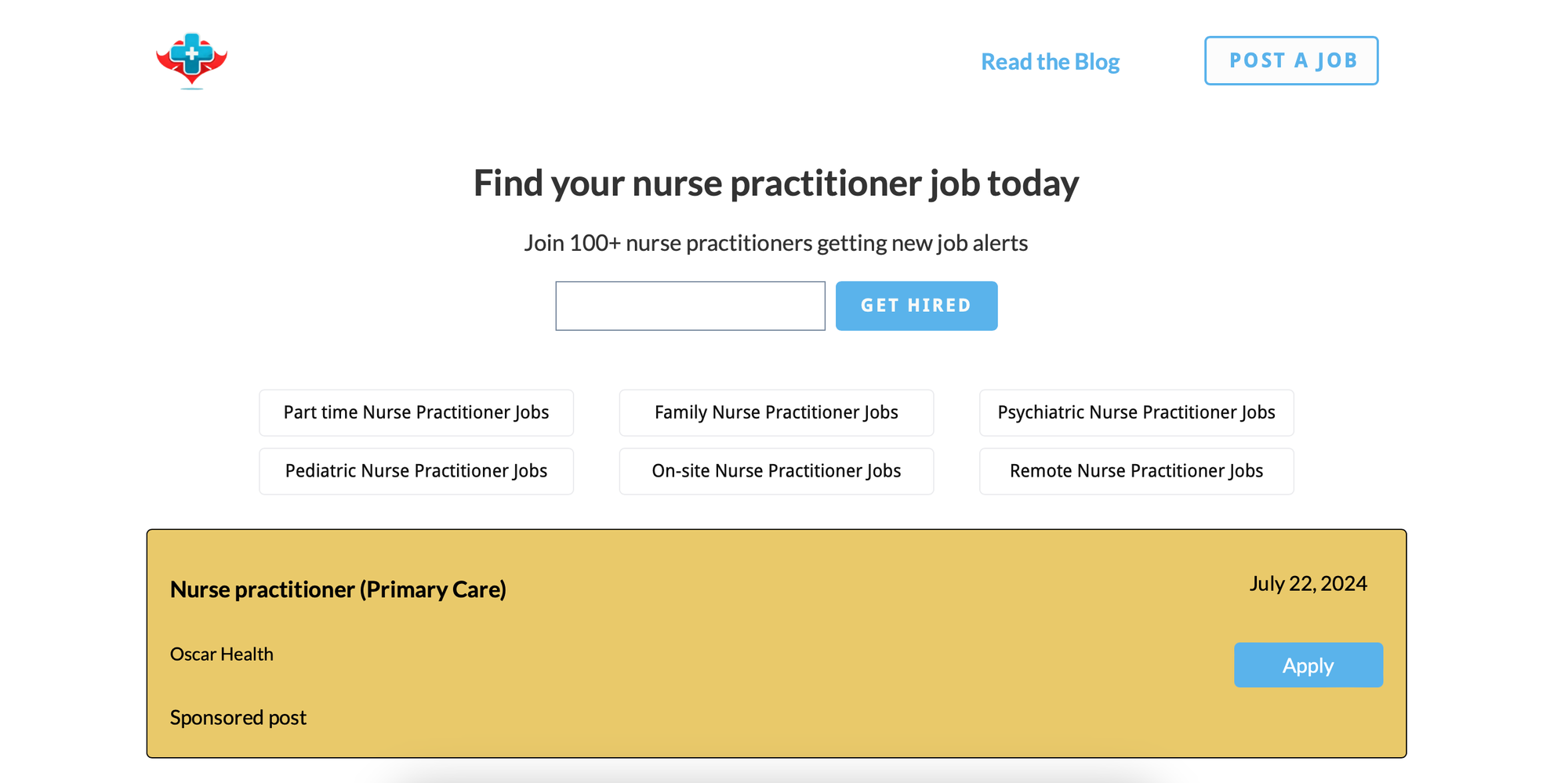 Nursing job board