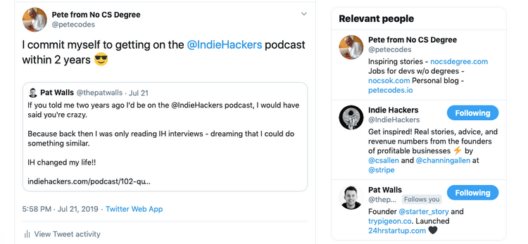 I just did an Indie Hackers podcast interview!