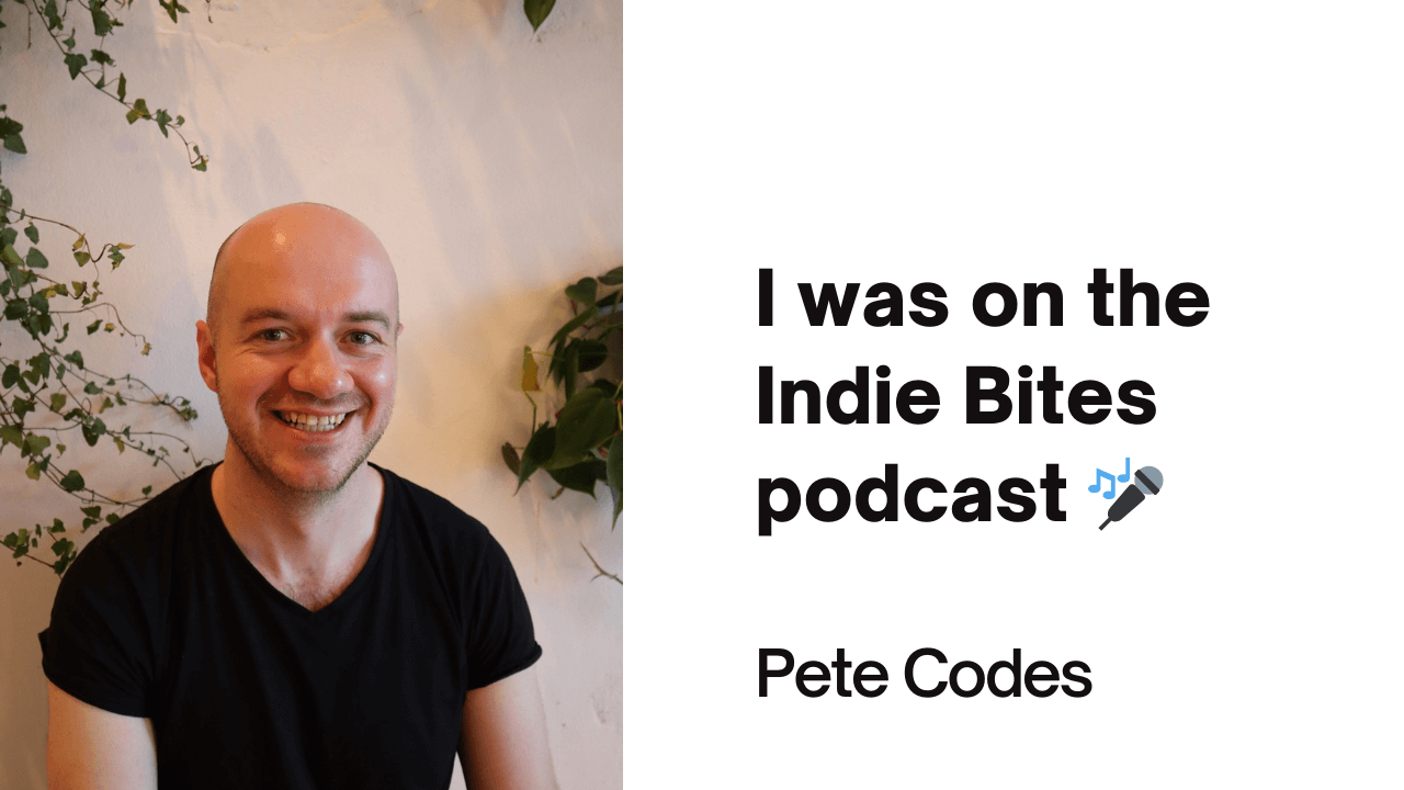 I was on the Indie Bites podcast